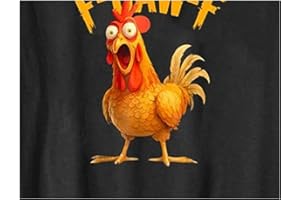 F-Caw Chicken Shirt, Fcaw Chicken T-Shirt Novelty Crewneck Short Sleeve Shirt Funny Shirts for Women Men