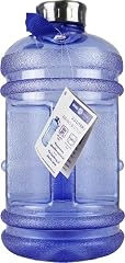New Wave Enviro Iconic 2.2 Liter BPA Free Water Bottle with Stainless Steel Cap, Integrated Handle for Easy Carrying, Gym and