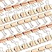 Rose Gold Paper Binder Clips (1 in, 50 Pack)