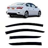 BGGTYRSD Side Window Visor Sun Deflector Rain Guard