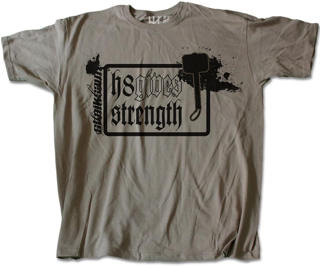 Heidenklamotten H8 gives Strength (T-Shirt – Size: L – Heide Clothes Brand