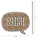 Adult 90th Birthday - Gold - Photo Booth Props Kit - 20 Count