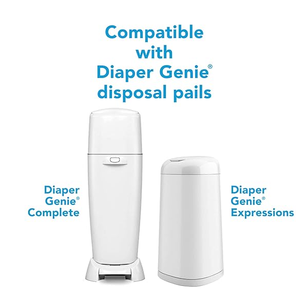 AMAZON BRAND – MAMA BEAR DIAPER PAIL REFILLS FOR DIAPER GENIE PAILS, ODOR CONTROL, UNSCENTED, 270 COUNT (PACK OF 1)