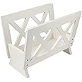 Frenchi Home Furnishing Contemporary Magazine Rack, white