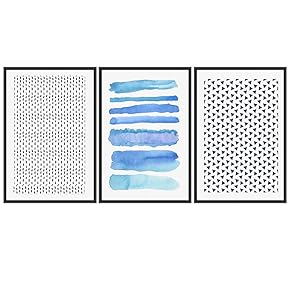 signwin 3 Piece Framed Canvas Wall Art Colorful...