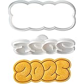 TUOTUOJIA 2025 New Year Biscuits Cutter Cookie Stamps Fondant Pastries Mold Biscuits Cutter Kitchen Baking Supplies