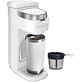 Hamilton Beach 47621 The Scoop Single Serve Coffee Maker & Fast Grounds Brewer for 8-14oz. Cups, Brews in Minutes, Next Gen, 