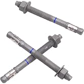 HROMIGRY 5/8" x 7" Concrete Anchors (20 Pack) 5/8 inch Wedge Anchors Bolts Hot Dip Galvanized