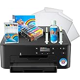 Cake Birthday Printer Bundle Comes with 5 Pack of Ink CARTRIDGES,Frosting Paper,10 Markers and PRINTHEAD KIT