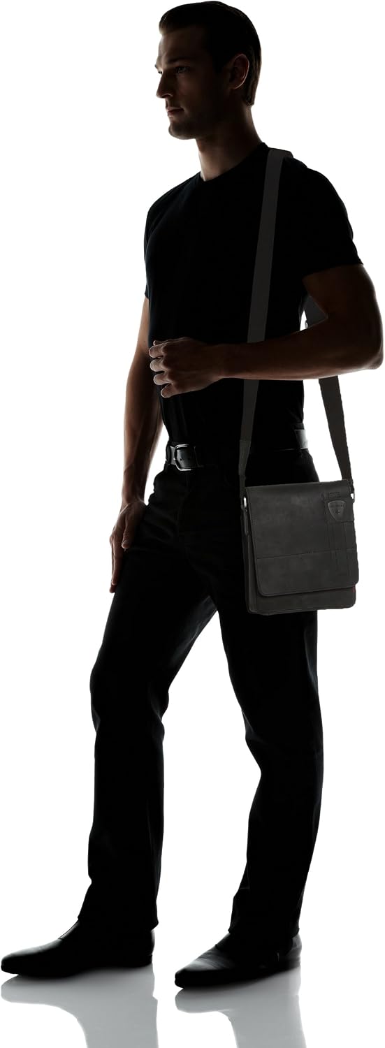 Strellson Richmond Messenger SV 4010001165 Men's Messenger Bag 20 x 23 x 6 cm, Schwarz (Black 900), 20x23x6 cm (B x H x T) - Image 5