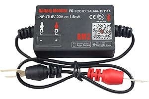 Car Bluetooth Battery Monitor BM2,iKiKin Car Battery Tester Automotive 12V Auto Cranking and Charging System Test Scan Tool Digital Battery Alternator Analyzer for All Car.