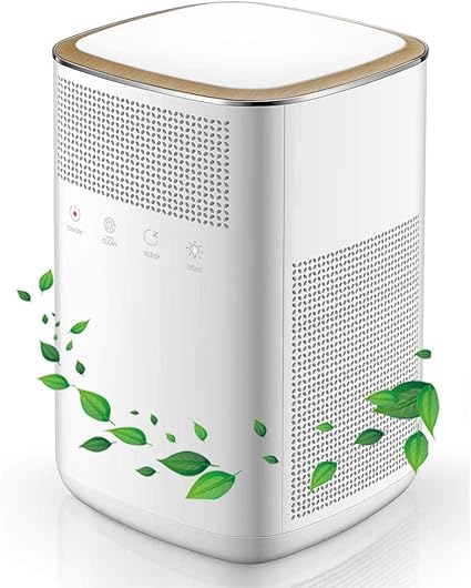 Wh Startseite Luftreiniger Mit True Kohlefilter 4 In 1 Hepa Luftreiniger For Raucher Dor Pollen Haustiere Leiser Betrieb Grosse Nachtlicht Weiss Amazon De Kuche Haushalt