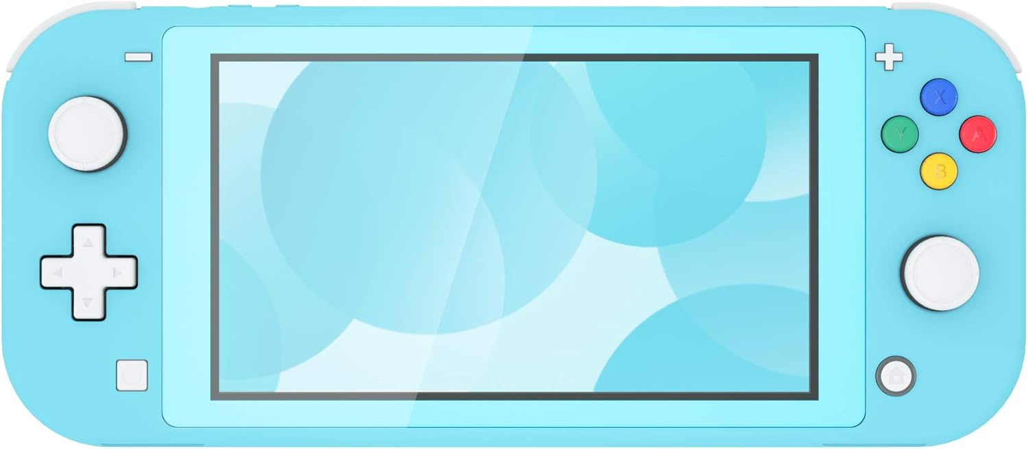 eXtremeRate Soft Touch Heaven Blue DIY Replacement Shell for Nintendo Switch Lite, NSL Handheld Controller Housing w/Screen Protector, Custom Case Cover for Nintendo Switch Lite: Computers & Accessories