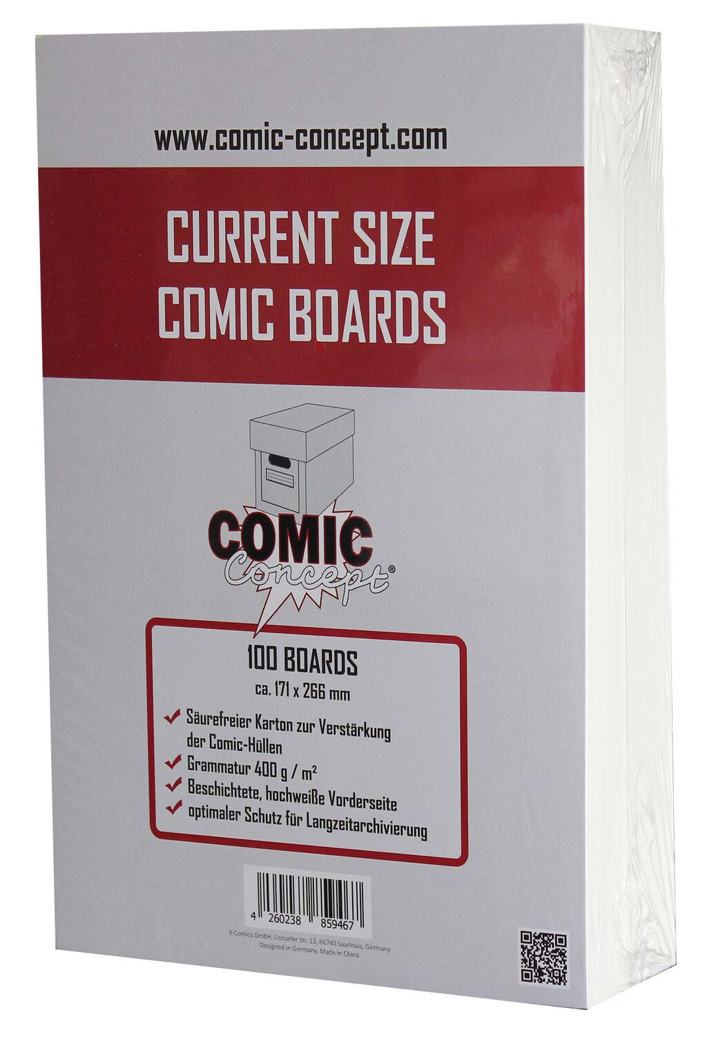 Comic Concept Comic Boards Current Size (100 Stück) [German Version]