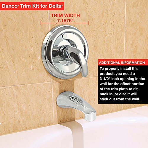Delta Tub and Shower Trim Kit, Brushed Nickel - Image 4