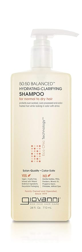 Amazon Com Giovanni Eco Chic 50 50 Hydrating Calming Shampoo Ph