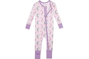 Posh Peanut Convertible Baby Sleepers - Girls Footless Baby Pajamas with 2 Way Zipper for Easy Diaper Changes