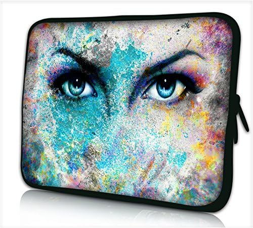 HYAIT Colorful Laptop Notebook Netbook Soft Neoprene Sleeve Bag Case for Apple Macbook Pro Air 13" &amp; Most 13 12 Inch Laptop Ultrabook Chromebook Laptop Notebook PAD - GAZE2