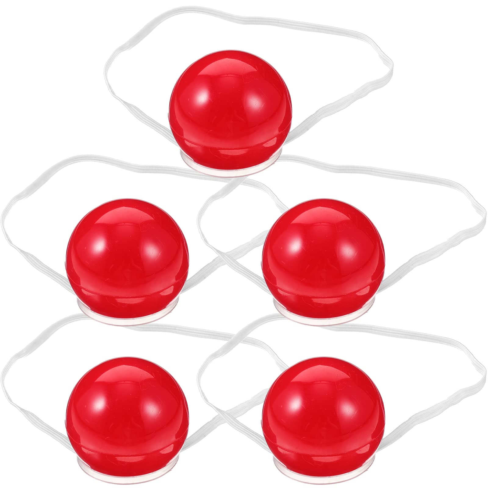 Tomaibaby Flashing Red Nose: 5PCS Light up Red Nose with LED Light - Clown Nose for Christmas Halloween Party Role Play Stage Reindeer Costume Dress up Props