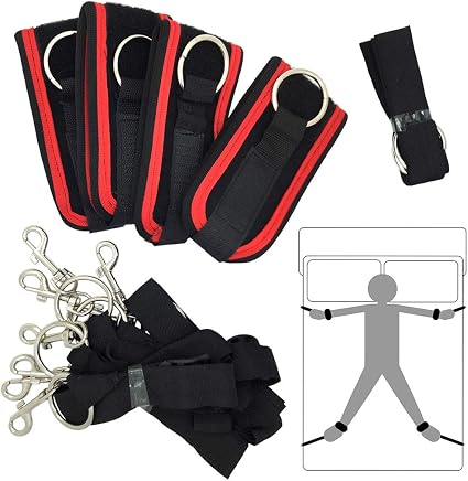 Amazon Com Under The Bed Restraints Kit Hand And Ankle Cuff Bondage Kit For Fetish Kink Adult Sex Play Health Personal Care