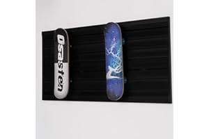 HODURWALL Slat Wall Paneling Garage Wall Organizer, Slatwall Panels 4'x 2' Garage Slat Wall Storage Systems, Black Slat Board PVC Wall Panels Slatwall Displays Garage Tool Organizer Wall Mount Ladder Bike Rack