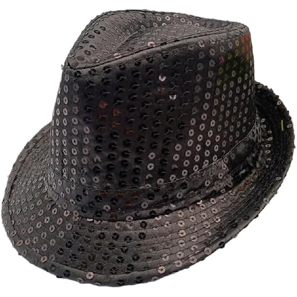 LKQBBSZ Mardi Gras Sequin Fedora Hats Party Hats,Western  display picture 1