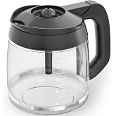 12-Cup Glass Coffee Carafe Replacement Compatible ONLY with Ninja Coffee Brewer Maker Models CE251 CE201 CE201C CE200 CE200C