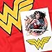 Popfunk Classic Wonder Woman Classic Logo Juniors Teen Girls T Shirt & Stickers