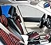 Fochutech 5pcs Set Auto Car Handbrake Gear Shift Rearview Mirror Cover Handle Hand Break Protect Accessories Case Sleeve Universal Anti-Slip Sports (Red)
