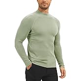 MEETYOO Thermal Compression Shirts for Men Long Sleeve Running Undershirt Turtleneck Base Layer for Winter Cold Weather