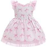 IMEKIS Toddler Girls Birthday Dress Cow Strawberry Floral Tulle Princess Party Dresses Summer Cake Smash Photo Shoot