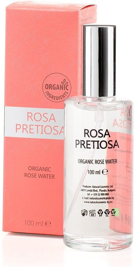 100% Organic Bulgarian Rose water, face lotion Certified PURE & STEAM DISTILLED BIO Luxurious skincare