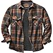 Legendary Whitetails Archer Flannel Thermal Lined Shirt Jacket for Men, Quilted Insulated Work Outerwear Coat-Discontinued, Tabasco Plaid, Large