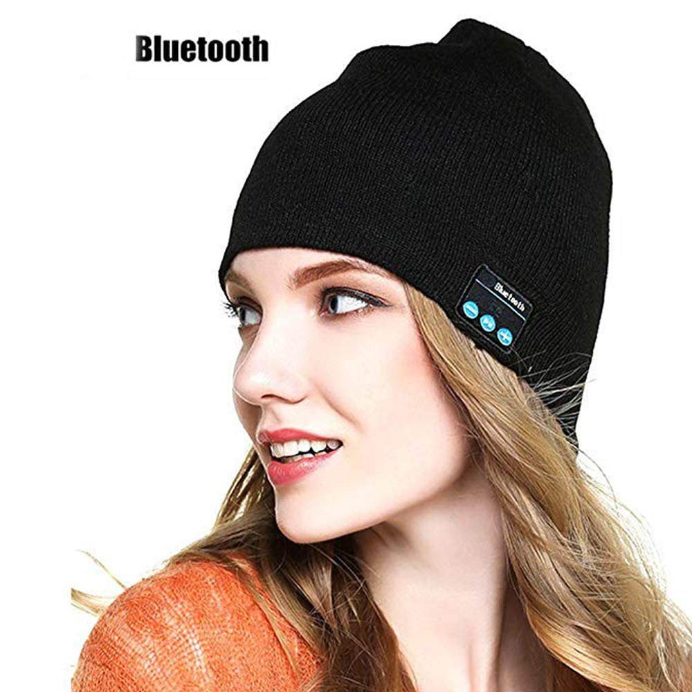 Knit Hat,LC-dolida Bluetooth Beanie Hat for Winter