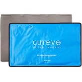 Extra Large Ice Pack for Injuries, Reusable Hot &amp; Cold Therapy Gel Pack &ndash; Large Cold Pack for Back, Shoulder, Knee &amp; Hip Pain by Cureve &ndash; Includes Soft Cover, 21" x 13"