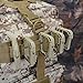 BOOSTEADY Multipurpose D-Ring Locking Hanging Hook Tactical Link Snap Keychain for Molle Webbing with Zippered Pouch