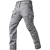 CARWORNIC Gear Men's Tactical Cargo Pants Waterpoof Lightweight Rip Stop EDC Military Combat Trousers