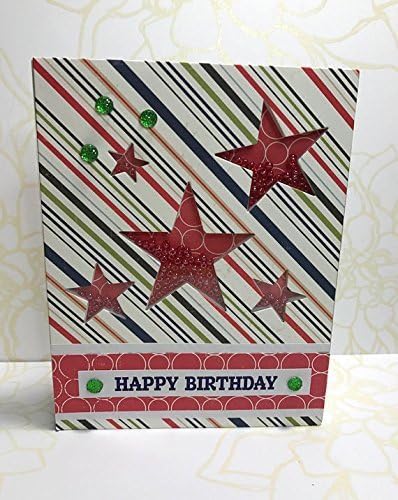 Dimensional Star Shaker Birthday Card