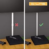 D-Line Mini Cable Trunking 30x15mm White 1m Self-Adhesive Paintable Wire Cover view 5