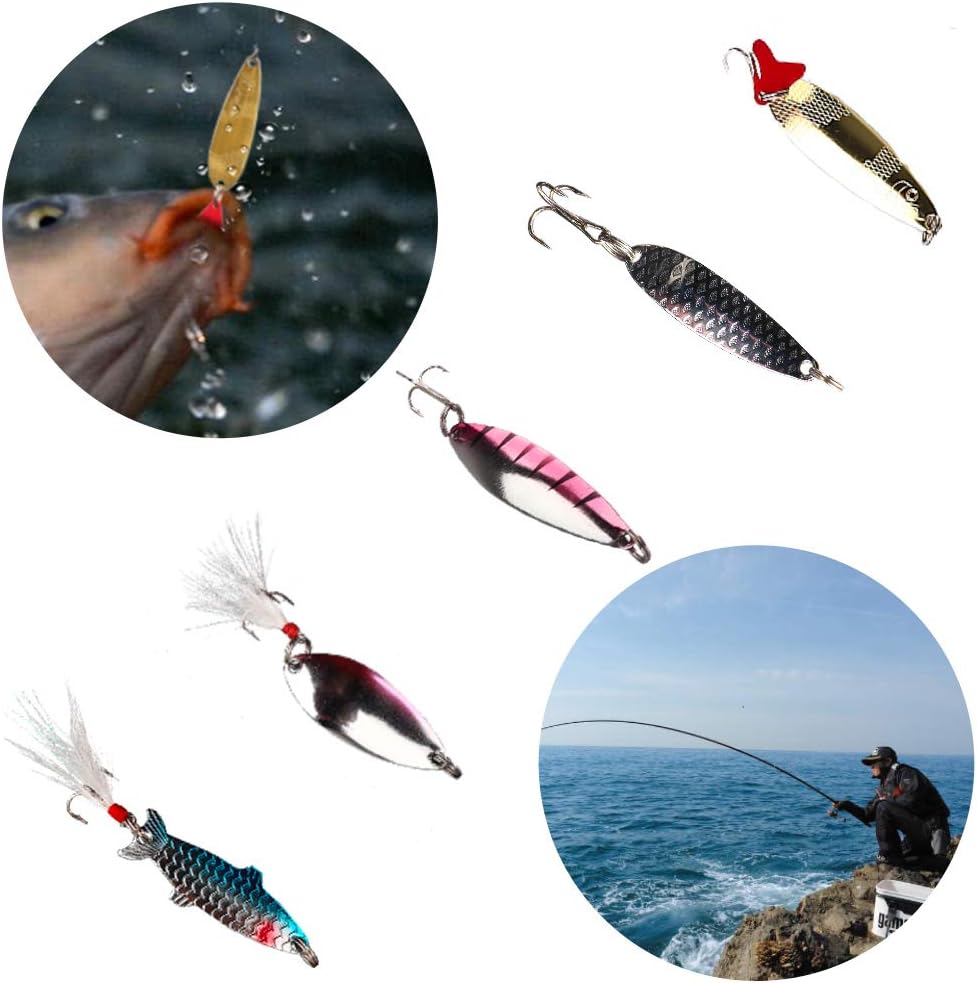 Forlovv Fishing Lures Kit Set, Fishing Artificial Bait Spinnerbaits, Plastic Worms Lures, More Fishing Gear Lures Kit Set, Salt Water Fishing Lure Tackle, Soft Fishing Lures Topwater Lures : Sports & Outdoors
