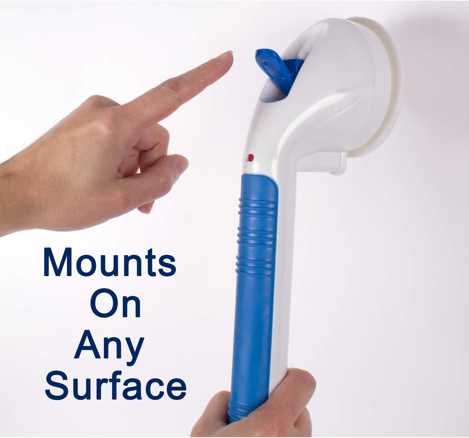 Carex Suction Shower Grab Bar – 16” Ultra Grip Shower Handle - Dual Locking Grab Bars for Bathtubs and Showers – Seniors, Disabled, Handicap, Elderly Assistance Product: Health & Personal Care