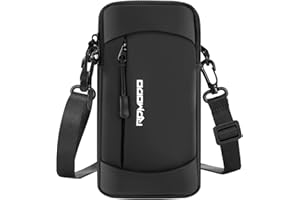 RDMODO Running Armband Phone Holder & Crossbody Shoulder Bag, Arm Band for Phone for Running Walking, Waterproof Phone Pouch 