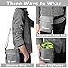 LANNEY Pet Treat Pouch for Training and Walking - Dog Training Pouch Treat Bag with Drawstring Inner, Poop Bag Dispenser, Metal Clip, Adjustable Waist Belt & Shoulder Strap