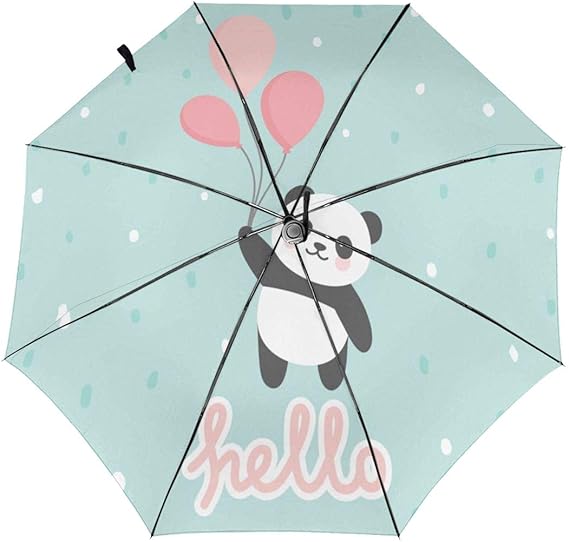 Amazon Co Jp 折りたたみ傘 パンダと風船 可愛い 折り畳み傘 ワンタッチ自動開閉 頑丈な8本骨 おりたたみ傘 梅雨対策 風に強い 高強度 折り式傘 超撥水 軽量 晴雨兼用 Uvカット 日傘 傘袋 収納ポーチ付き 服 ファッション小物