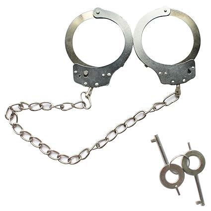 dPois 1 Paar Handschellen Handfessel BDSM Fessel Sexspielzeug für Erwachsene Polizei Kostüm Handcuffs Sextoys Cosplay Rollens