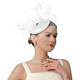 2025 Kentucky-Derby Fascinators Hats for Women Tea Party Wedding Church Hats Headwear Hair Clip