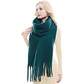 RIIQIICHY Chunky Scarf for Women Winter Warm Thick Scarves Oversized Blanket Scarf