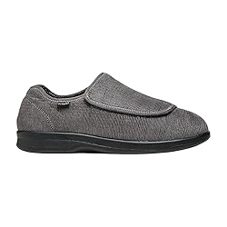 Propét Men's Cush N Foot Slipper, Slate
