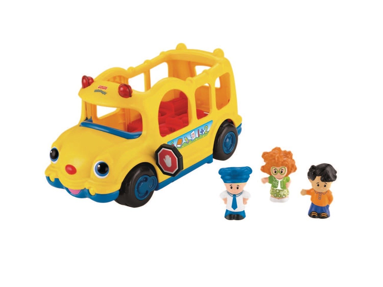Mattel J Fisher Price Little People Autobús escolar con figuras funciona con