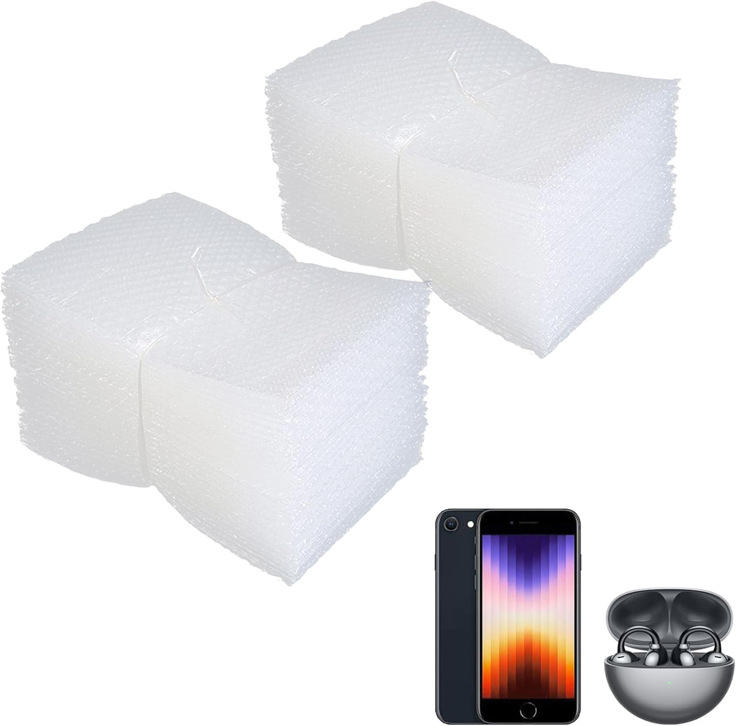 View 1 of 100Pcs Bubble Pouche Wrap, 6”x8” Bubble Bags for Shopping, Double Wall Bubble Cushioning Wrap Bags for Mailing Packing, Moving and Storage Fragile China Dishes Electronic Item